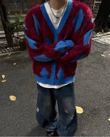 layered flame street knit, photo-ready knit, trendy urban fashion top for men, layered streetwear look