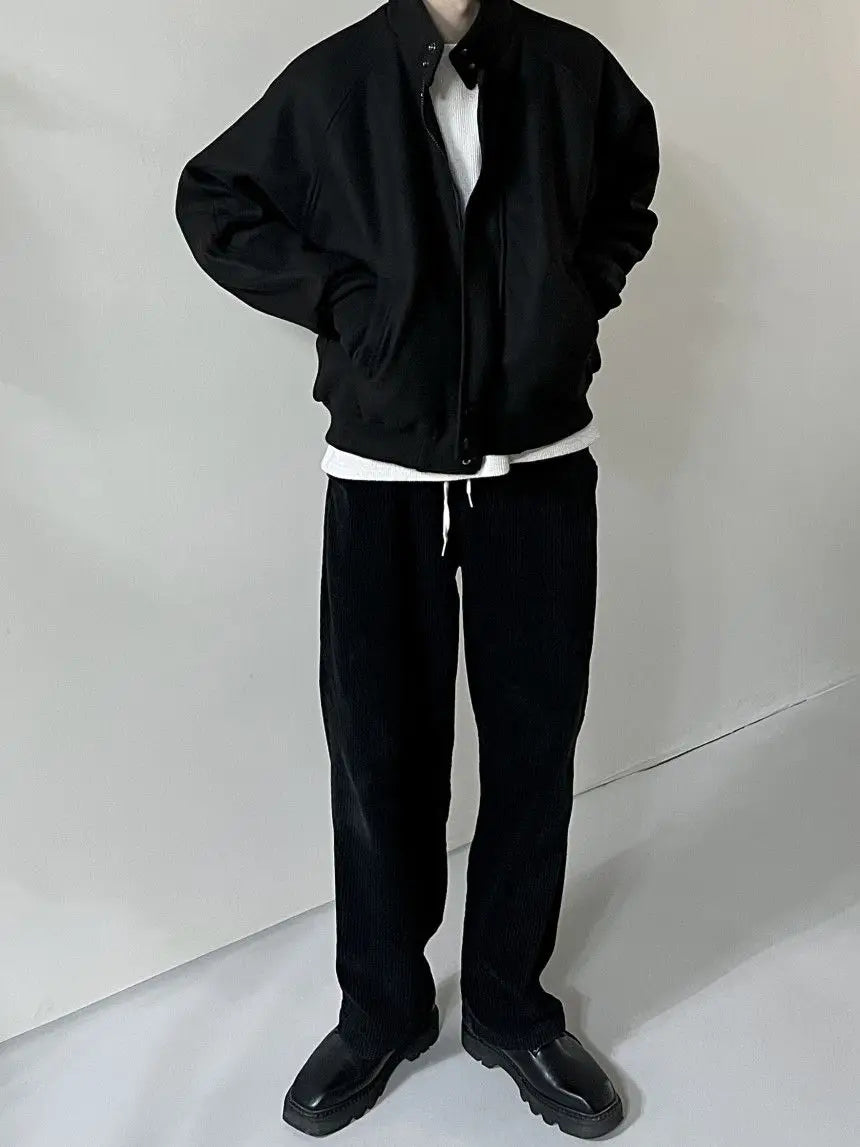 Club Paradise Limited Autumn and Winter Korean Grey Stand Up…