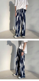 pleated pants mens fashion retro casual pants men japanese streetwear loose hip hop wide leg pants mens ice silk trousers m 3xl unique default style 3671