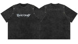 Skatercore Aesthetic piece – Summer Removable Sleeve Dressed Short Sleeve Knitted Wash Dr