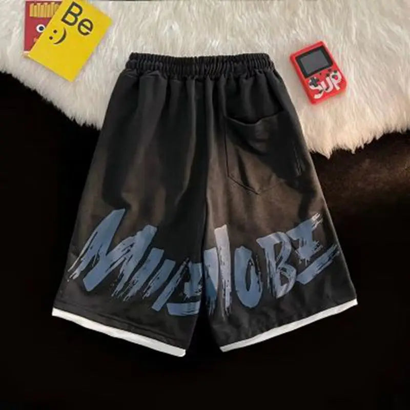 2024 mens casual shorts hip hop streetwear male gyms loose short pants joggers streetwear pants korean fashion men shorts unique joggers style 1920