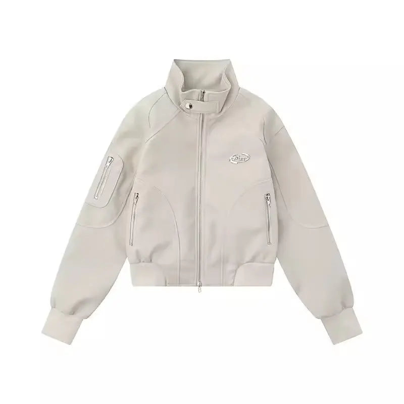 minimalist streetwear jacket, bold fashion piece, aesthetic