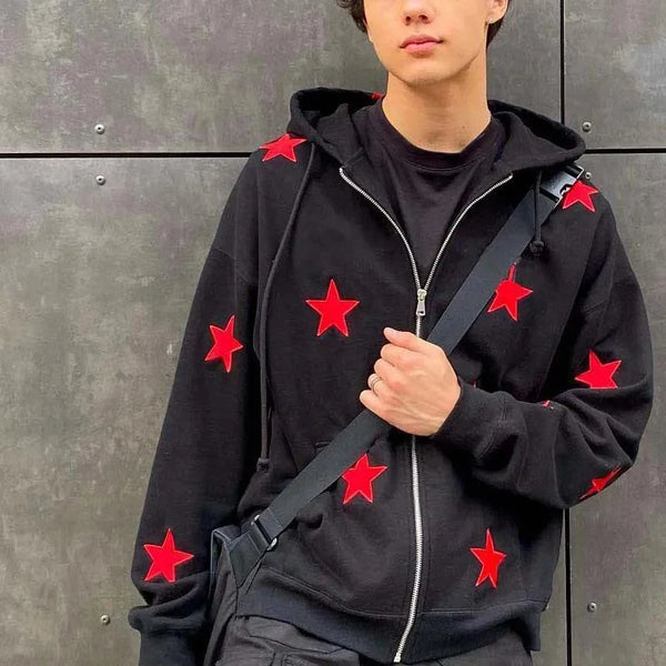 Y2K Clothes Emo Pullover Vintage Jacket Oversize Streetwear Fashion St