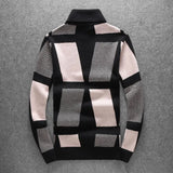 leather varsity streetwear knit with bold stitching, fall/winter pullover for urban outfits, men’s streetwear clothing piece 