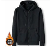 Grey Sweatshirt Hooded Casual Cotton Cardigan Sweatshirts Gray Women C