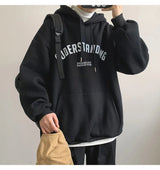 Autumn Mens Letter Design Printed Pullovers Hoodies Y2K Vintage Street