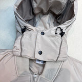 Brand New 2023 Mens Ninja Functional Dual Zipper Parkas Windproof Hooded Jacket Puffers Pockets Outdoor Work Coats Thicken #633