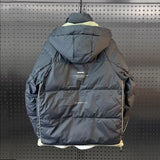 Winter down jacket men's warm new hooded large size outdoor down jacket men