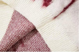 varsity flame knitwear, statement sweater, cozy knitwear for men, oversized grunge aesthetic winter top
