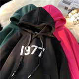 2024 New Men Hoodies Large Size Casual Male Clothing 1977 Print Fashio