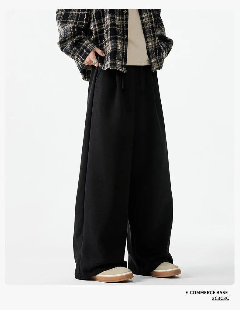 men women loose casual streetwear fashion wide leg sport pants jogger sweatpants hip hop trousers baggy pants unique joggers style 1703