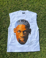 Sadcore Aesthetic print tee – American Street Vintage Letter Portrait Printed Sleeveless T