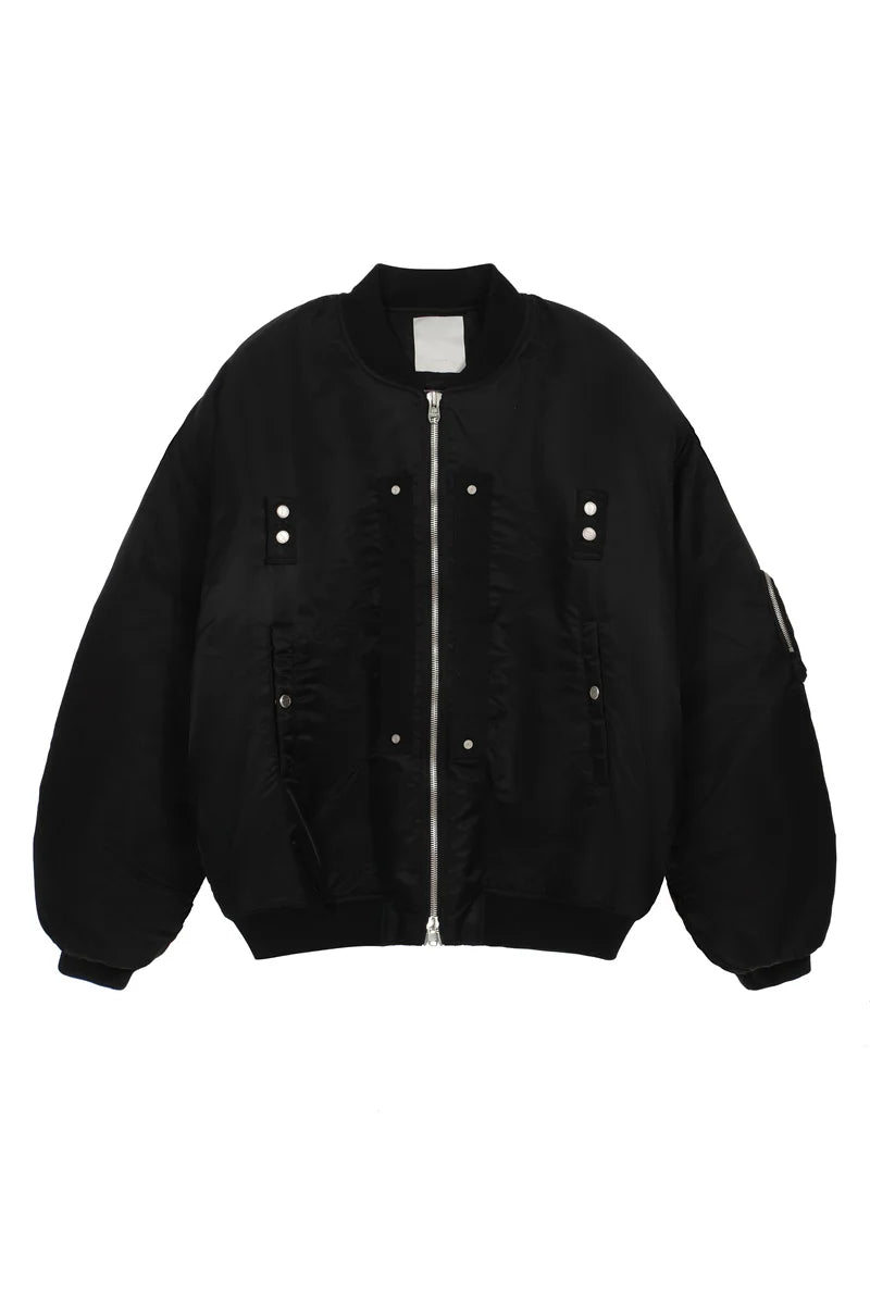 undermycar 2023 new high street fashion brand quality multi pocket flight jacket cotton coat black nan streetwear photo styli - variant style 337cae for streetwear fashion