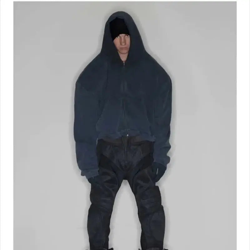 skatercore tribal flames featuring greg 2024 new high quality high street trendy brand shoulder padded zipper hoodie