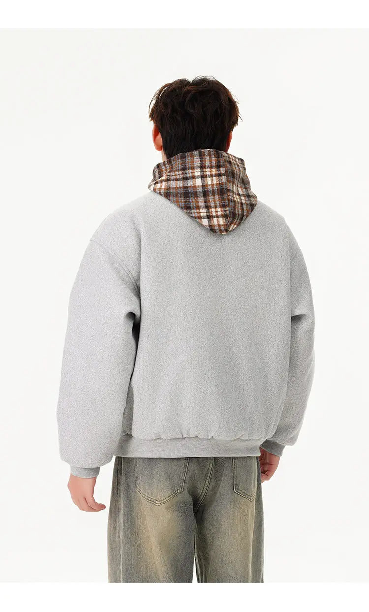 zip-up minimalist jacket, cold-season outfit - trendy urban streetwear fashion for men and women