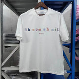 Glitchcore Fashion – High Quality Ih Nom Uh Nit T Shirt Masked Men Letter Printin – Urban Streetwear for Men & Women