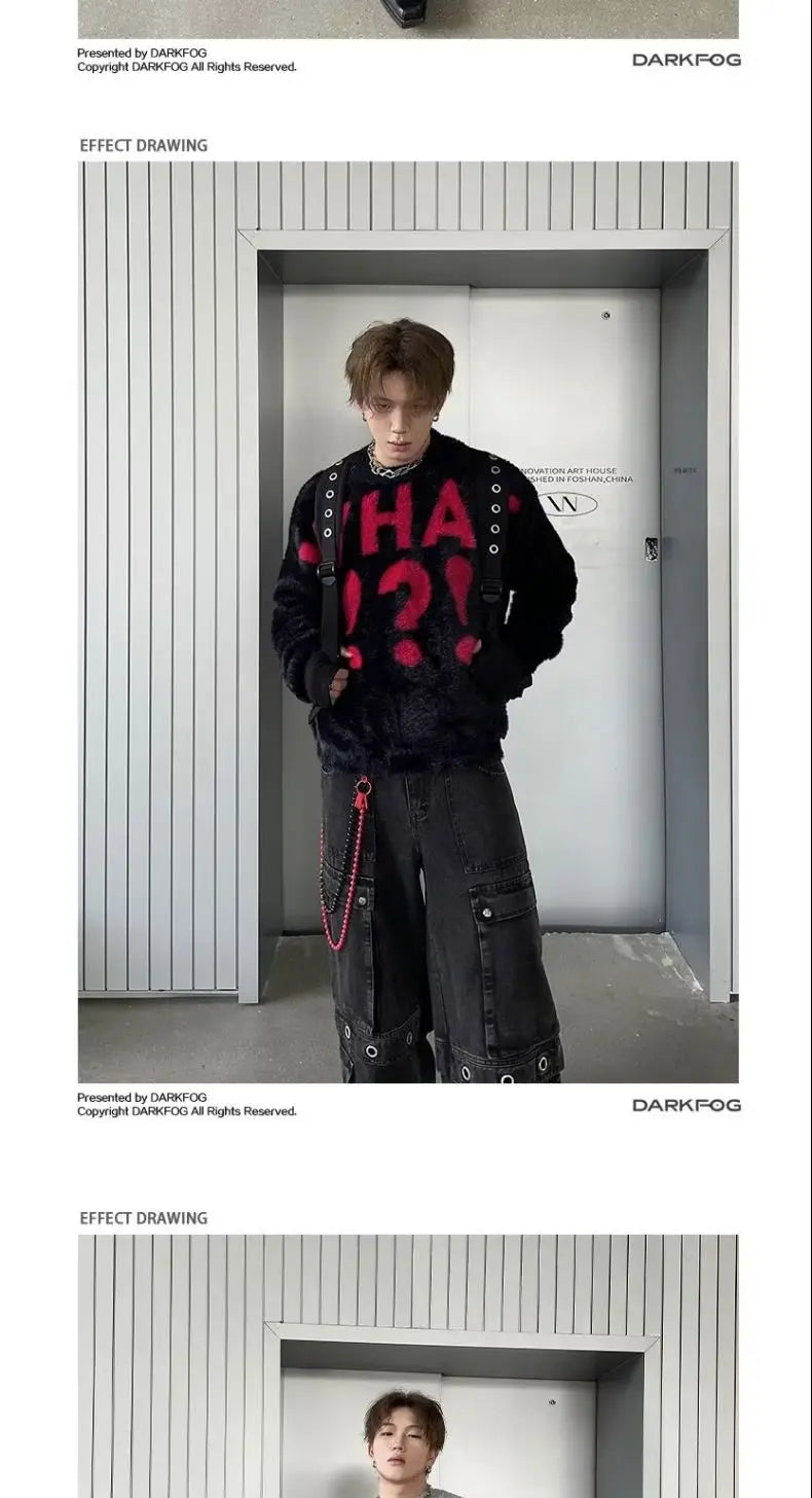 varsity knit sweater with retro streetwear styling for fall and winter outfits, ideal for men’s fashion and seasonal streetwe