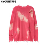 hip hop knitted pullover, bold design pullover, cozy fashion fit, stylish street outfit, modern aesthetic appeal