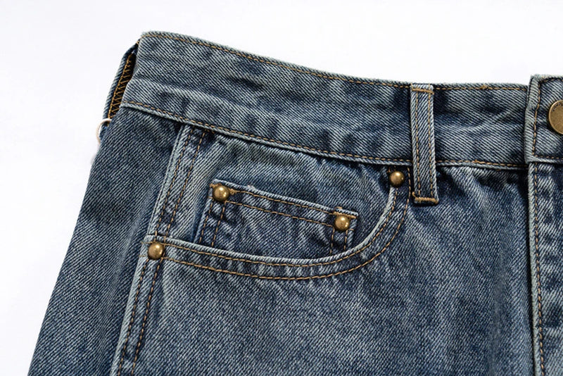 mens blue baggy jeans irregular patchwork streetwear hip hop loose jeans trousers male luxury designer denim pants unique jeans style 381