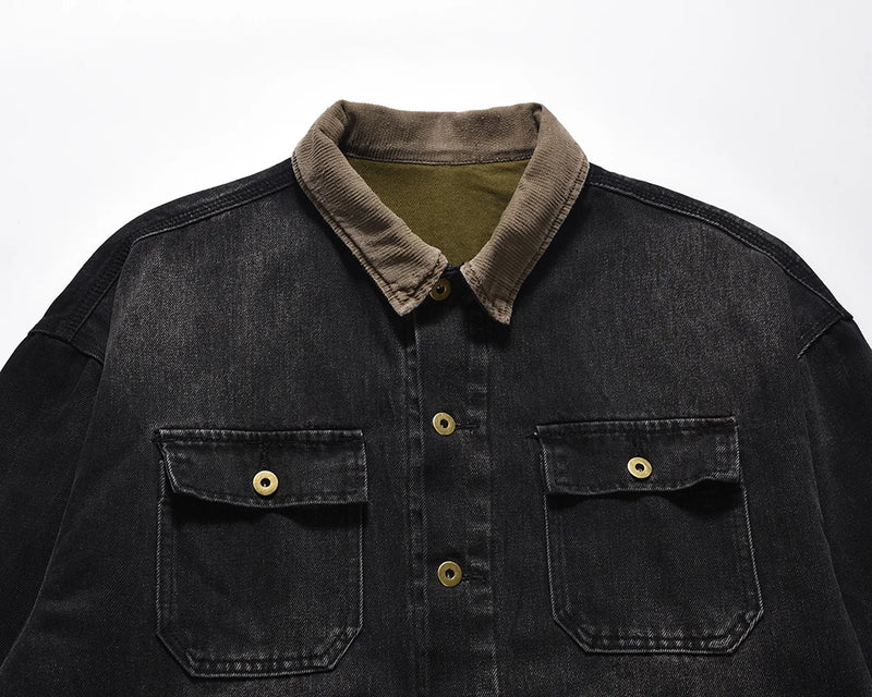 Zip-up hooded bomber oversized fleece vintage