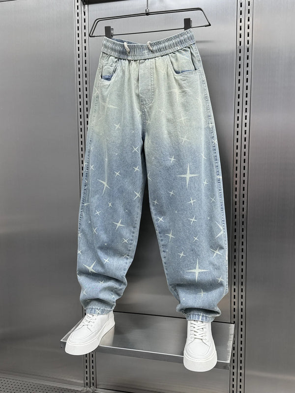 y2k men baggy pants drawstring hip hop baggy harem japanese korean streetwear harajuku casual hip hop jeans men trousers vintage washed jeans