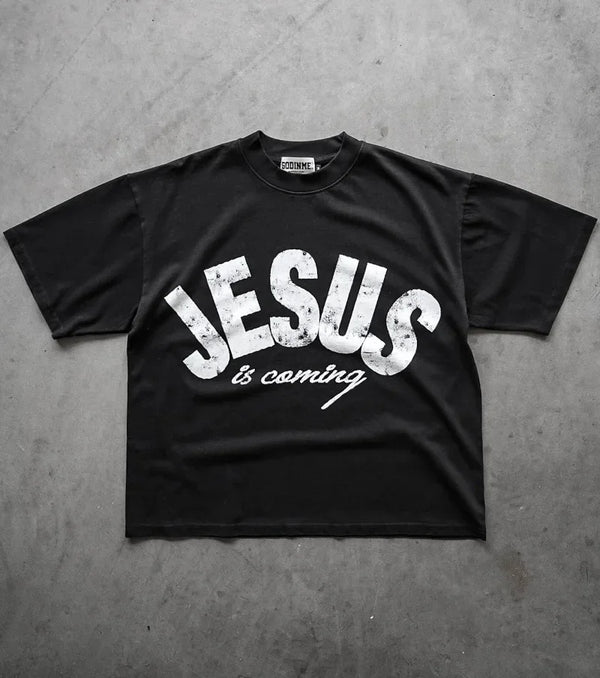 Anime Vintage print – Street Fashion Trend Brand Big Letter Printed Oversized T Sh