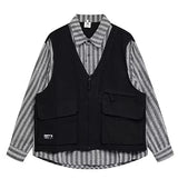 retro baseball bomber, daily drip outerwear, casual outfit