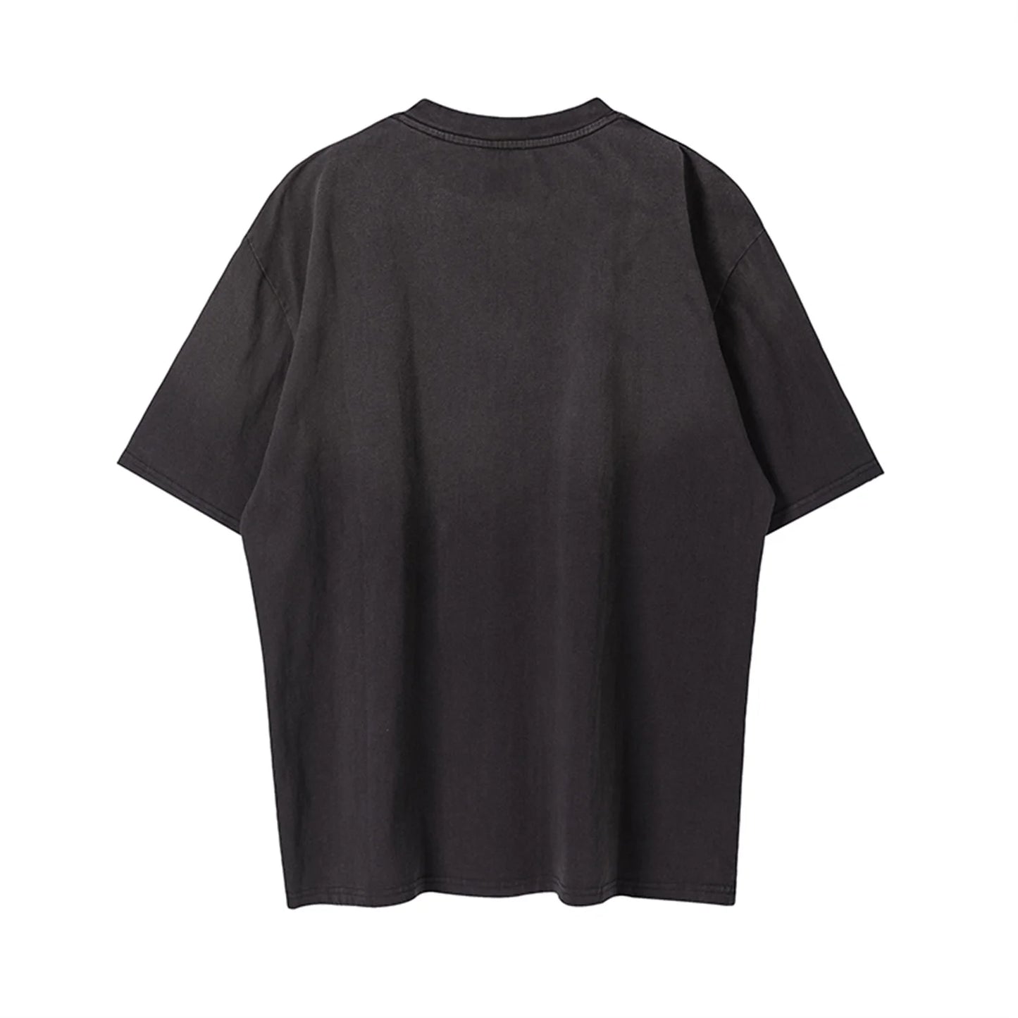 Gothic Oversized shirt – Vintage 90S Old School Style Sunfade Rose Cracking Washed Ol