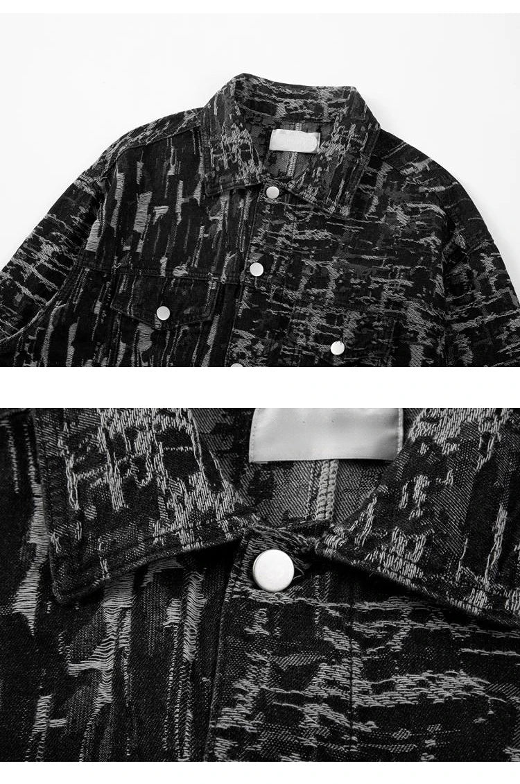 irregular scratched ripped holes denim jackets 2023 fashion turn down collar mens jean outerwear casual streetwear jeans nan  - variant style bb604e for streetwear fashion