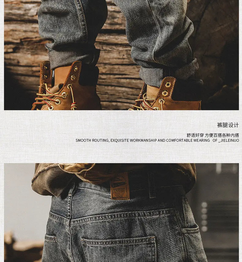 american high street personalized hip hop washed straight leg jeans for men and women loose and handsome trendy casual pants y2k unique jeans style 679