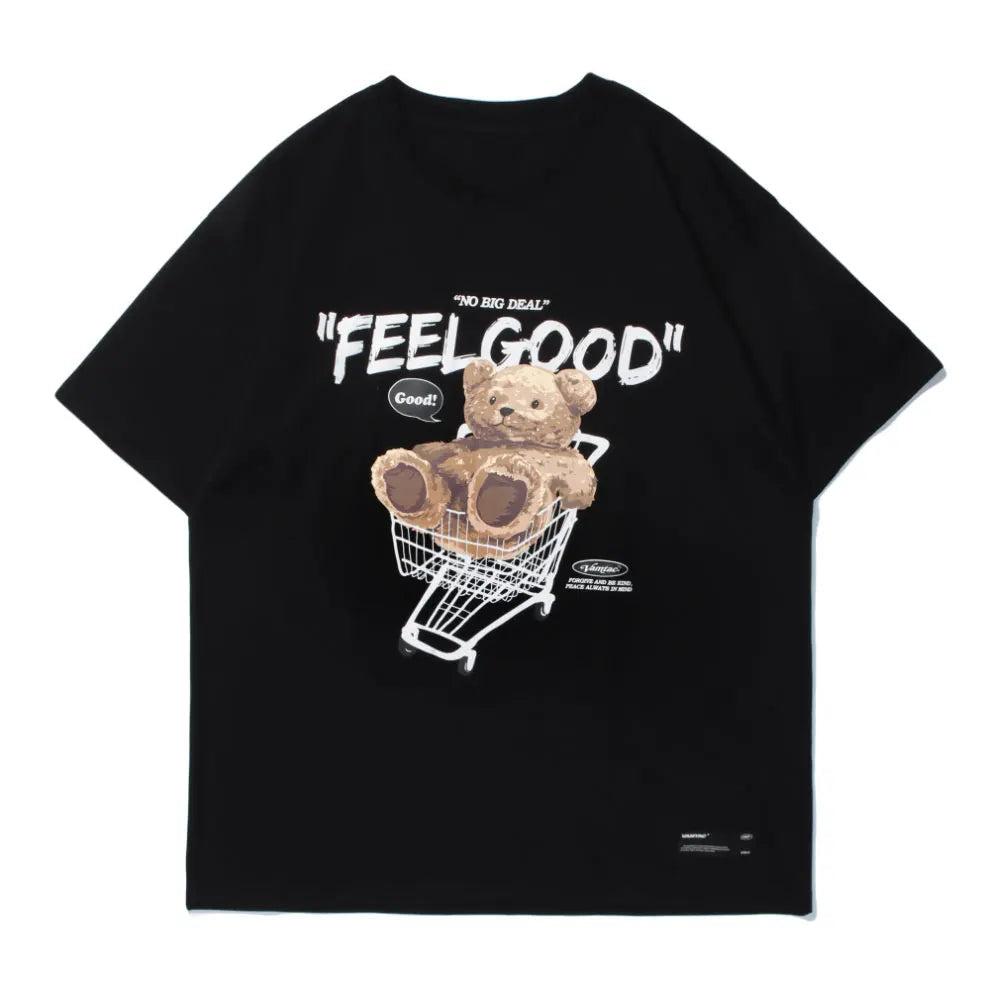 Harajuku Oversized Shirt – Gonthwid Short Sleeve Tees Harajuku Streetwear Toy Bear Shop – Urban Streetwear for Men & Women