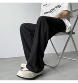 summer pleated pants men fashion oversized ice silk pants men japanese streetwear hip hop loose straight pants mens trousers unique default style 1243