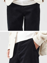 corduroy pants mens fashion loose casual straight large size wide leg baggy trousers office man commuter business corduroy pant unique default style 2176