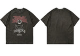 Gothic Vintage t-shirt – Hip Hop Streetwear T Shirt Dark Style Evil Eye Printed Haraj