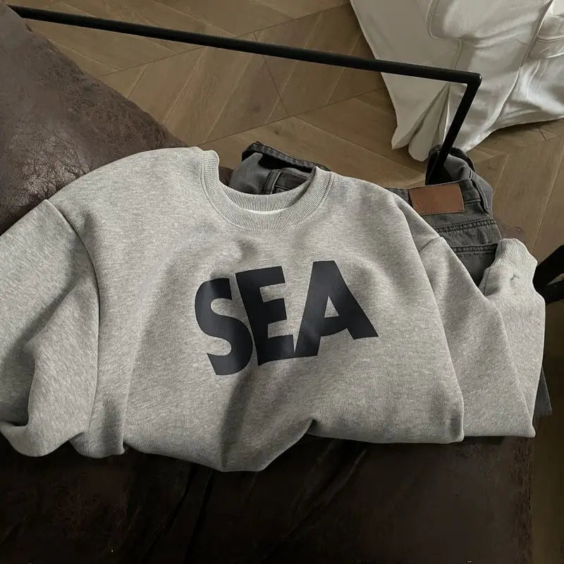 Trendy Korean Y2K Sweatshirts Men Women Hip Hop Autumn and Winter Plus Velvet Ins Trendy American Retro Style Jackets and Tops