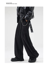wide leg casual suit pants men japanese korean streetwear fashion loose cleanfit suit baggy pants cityboy long trousers unique default style 2159
