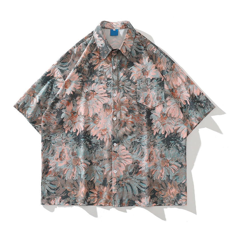 "Summer Leafs" Unisex Men Women Streetwear Graphic Shirt Daulet Apparel