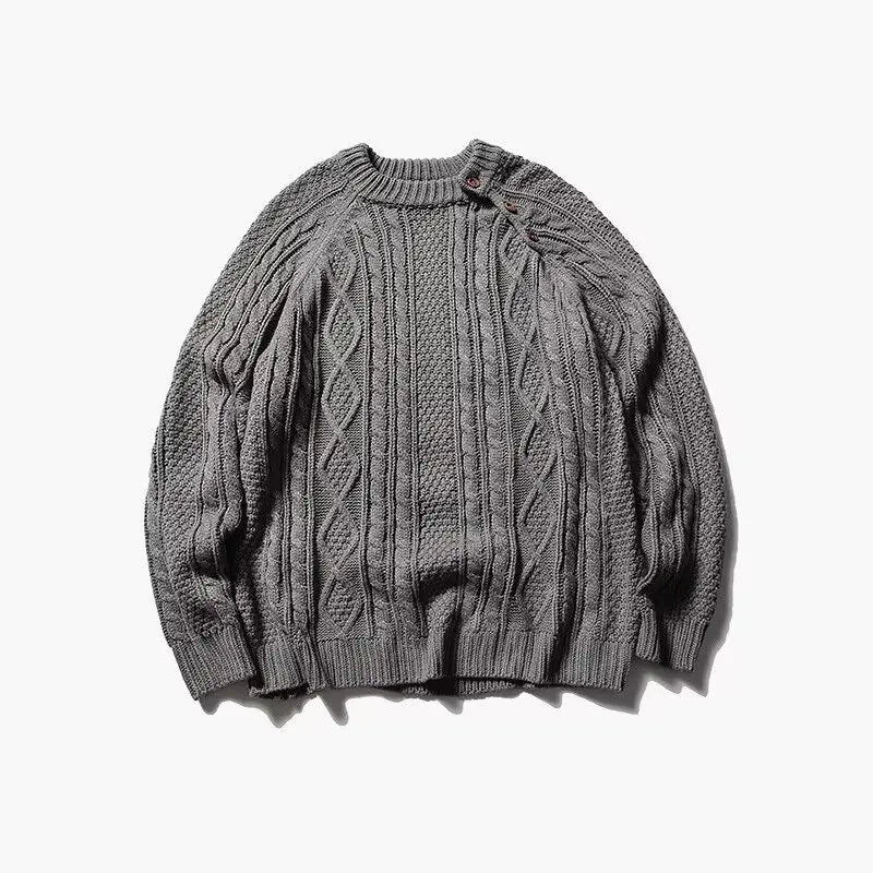 grunge fire sweater, streetwear drip, cozy knitwear for men, oversized grunge aesthetic winter top