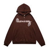 Glitchcore Fashion – Fashion Skull Embroidery Hoodies Pullover Hooded – Streetwear Fashion for Men & Women