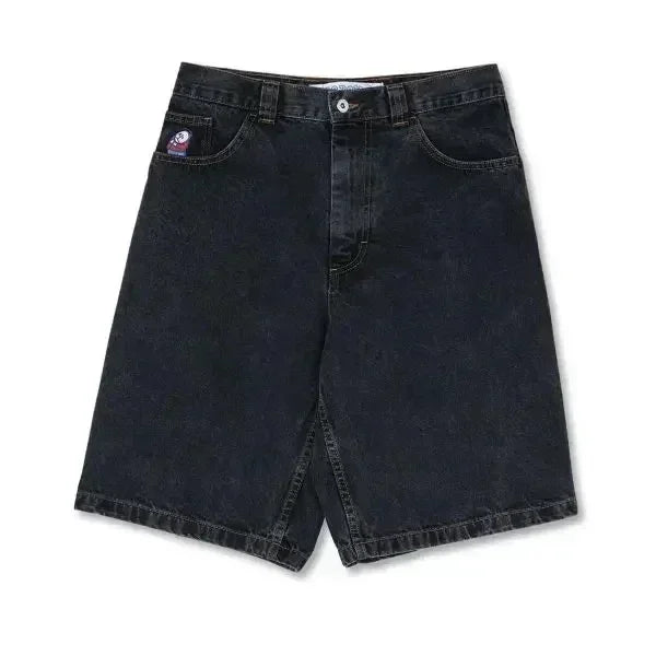retro deep blue polar big boy baggy jeans mens women gothic wide leg trouser y2k hip hop cartoon embroidery streetwear jeans unique jeans style 4010