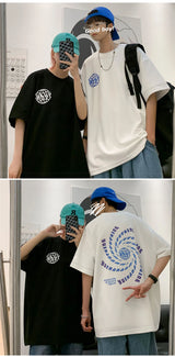 Harajuku Graphic tee – Goth Letter Printed T Shirt Hombre Hip Hop Fashion Crewneck