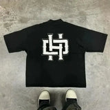 Sadcore Graphic tee – Y2K American Street Summer Fashion Short Sleeved Shirt Men Y