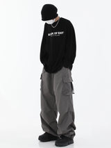 hip hop loose fit elastic waist pants fashion side pocket pants streetwear mens new spring summer casual baggy pants joggers unique joggers style 454