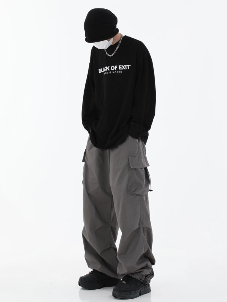 hip hop loose fit elastic waist pants fashion side pocket pants streetwear mens new spring summer casual baggy pants joggers unique joggers style 454