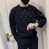 layered flame street knit, photo-ready knit, trendy urban fashion top for men, layered streetwear look