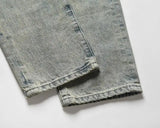retro washed skinny jeans men pant destroyed ripped holes slim biker zipper jeans trousers fashion streetwear hip hop joggers unique joggers style 5239