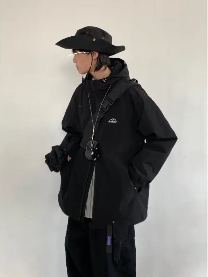 minimalist streetwear jacket, bold fashion piece, aesthetic