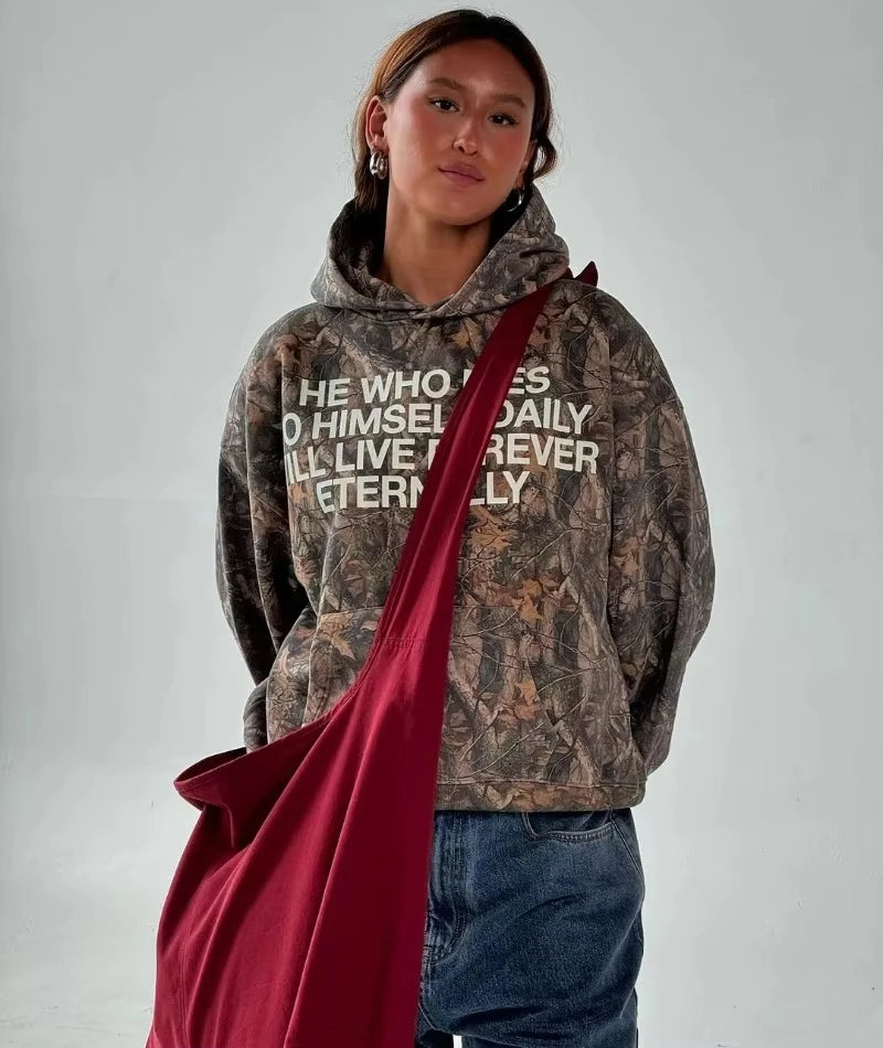 American Y2K New Fashion Trend Joker Hoodie Women Street Hip Hop Retro