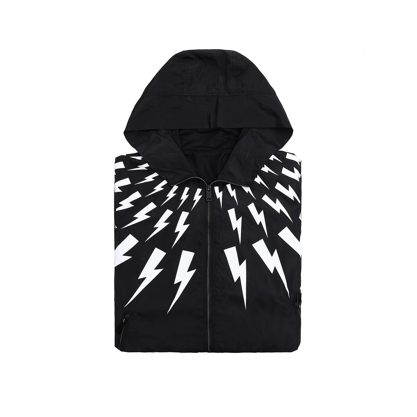 New luxury Men 2023 Classic Neil Thunderbolt Zipper Windbreak Windproof Parka Jackets With Hoody Outdoor Wear Thin #426