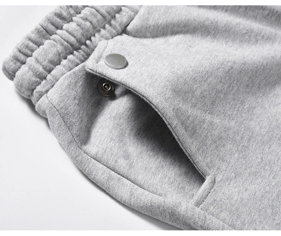 american streetwear gray flared sweatpant men double knee patch micro flare overalls harajuku casual patchwork sweat pants black unique joggers style 2964